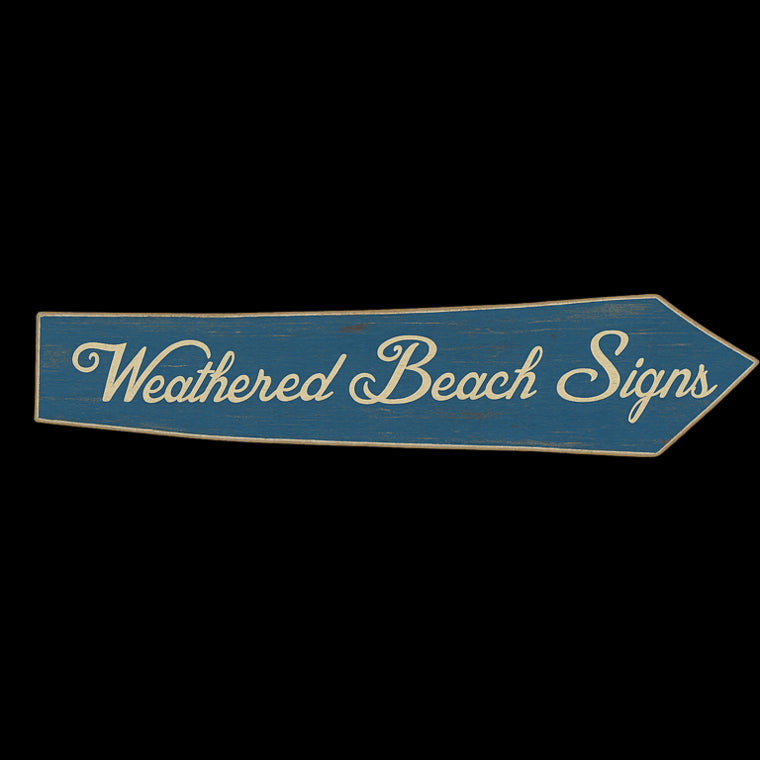 Weathered Beach SIgns